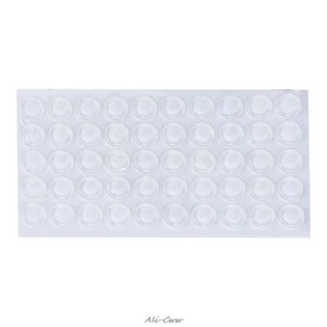 Стопоры дверные силиконовые самоклеящиеся, Буфер Заслонки, A816, 50 шт.