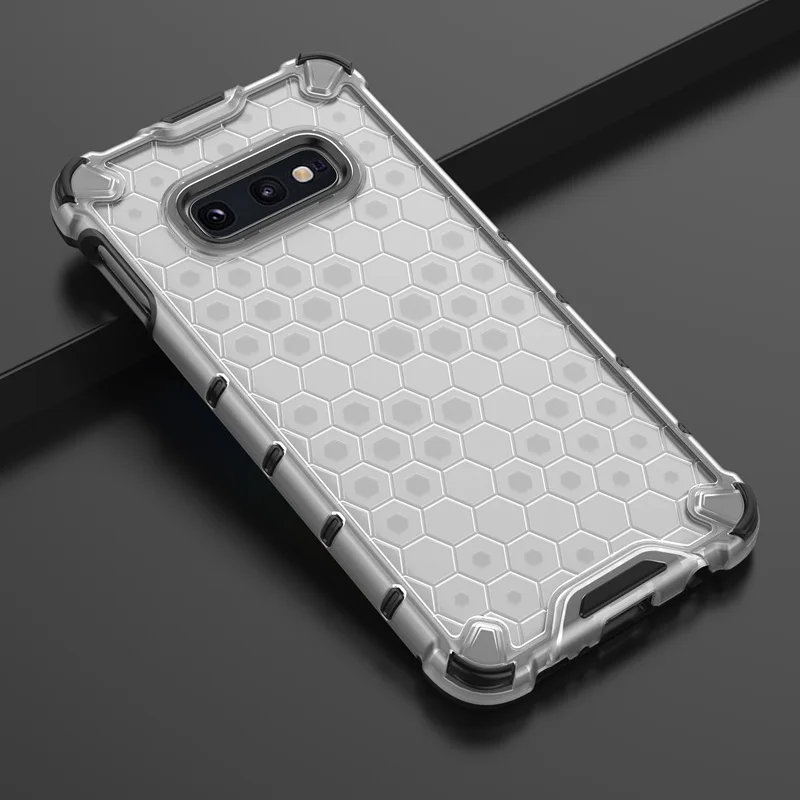Двухслойный Гибридный ТПУ PC защитный чехол для Samsung Galaxy S10 Plus Note 10 Plus S10e A7 A10 A20 A30 A40 A50 A70 M20 M30 чехол - Цвет: Full Clear