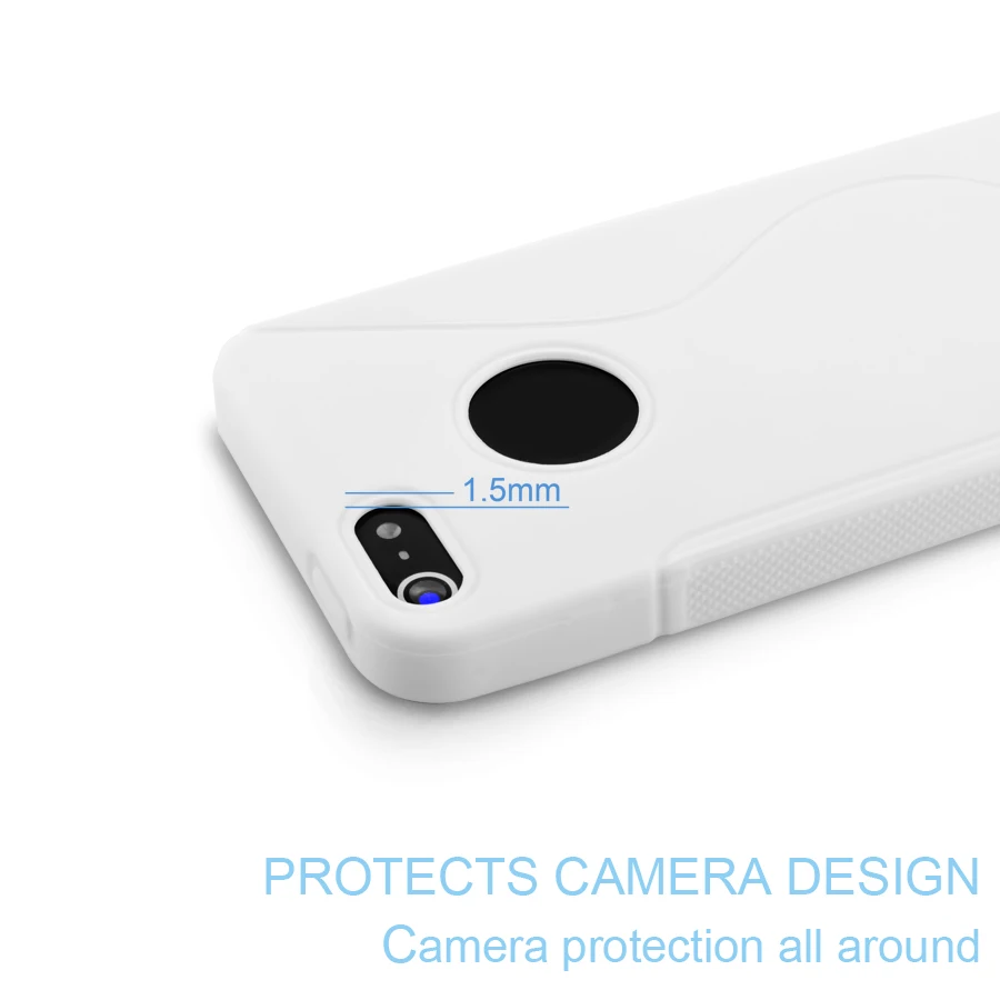 Lancase TPU чехол для iPhone 5S силиконовый Мягкий гель ТПУ 5 SE Матовый мобильный