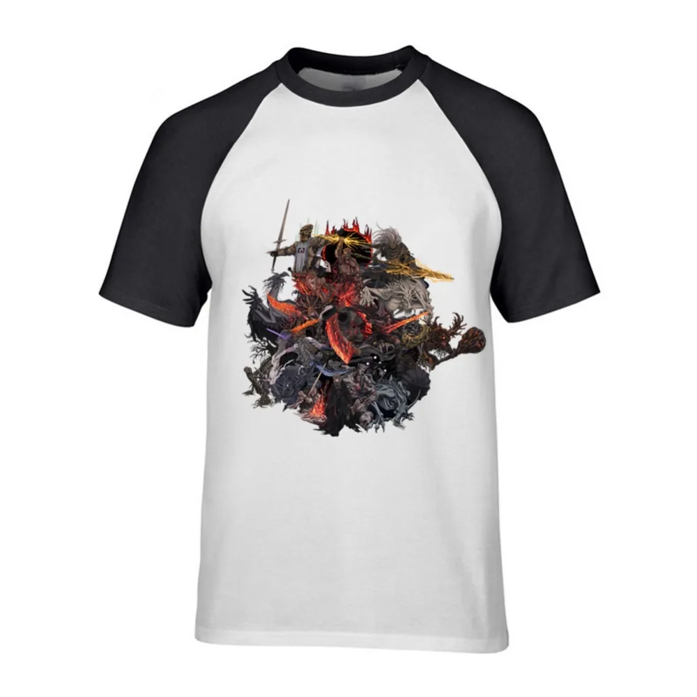 Новые модные футболки футболка Dark Souls 3 молодежная одежда из натурального хлопка