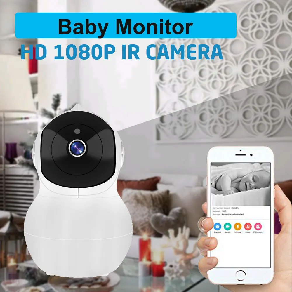 MX 1080 P Видеоняни и радионяни Wi Fi IP Камера с LAN Порты разъёмы PTZ обнаружения движения
