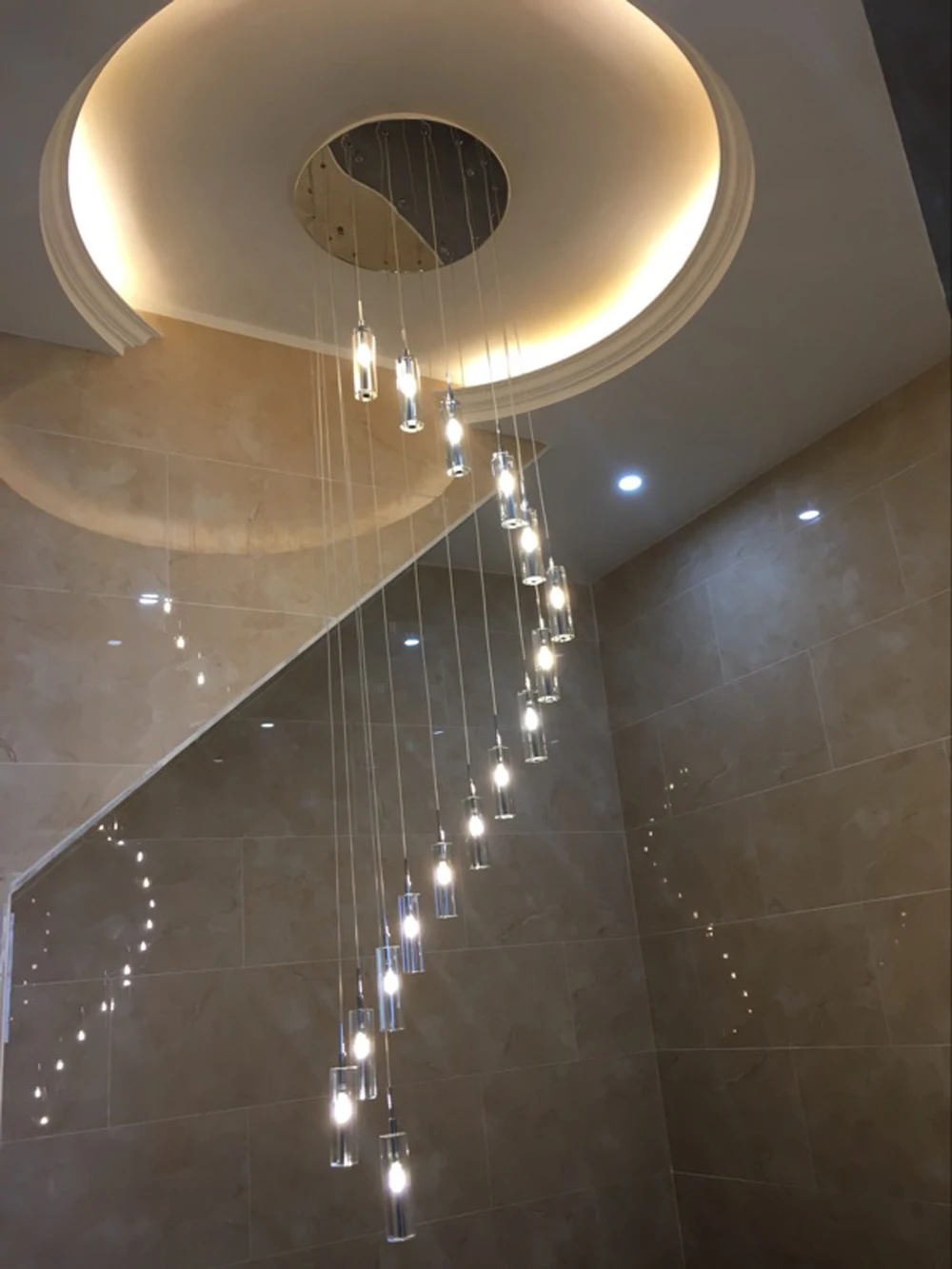 Китайский современный хрустальный светильник K9 светодиодный длинная