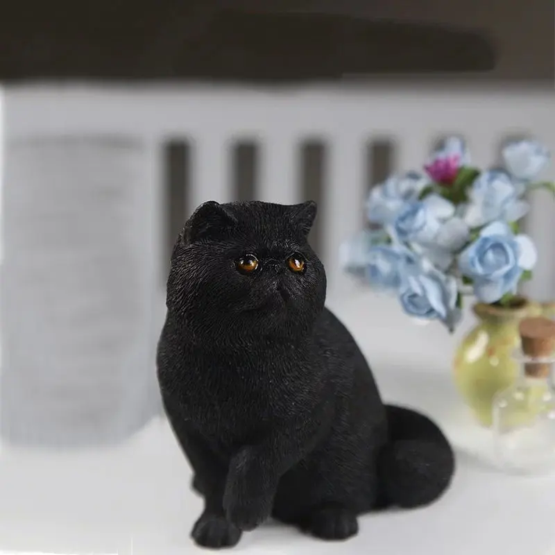 MR. Z серия «животные» № 8 1/6 экзотические короткошерстной кошки персидская кошка Гараж Комплект для детей возрастом от 1" фигурку сцена DIY украшения автомобиля