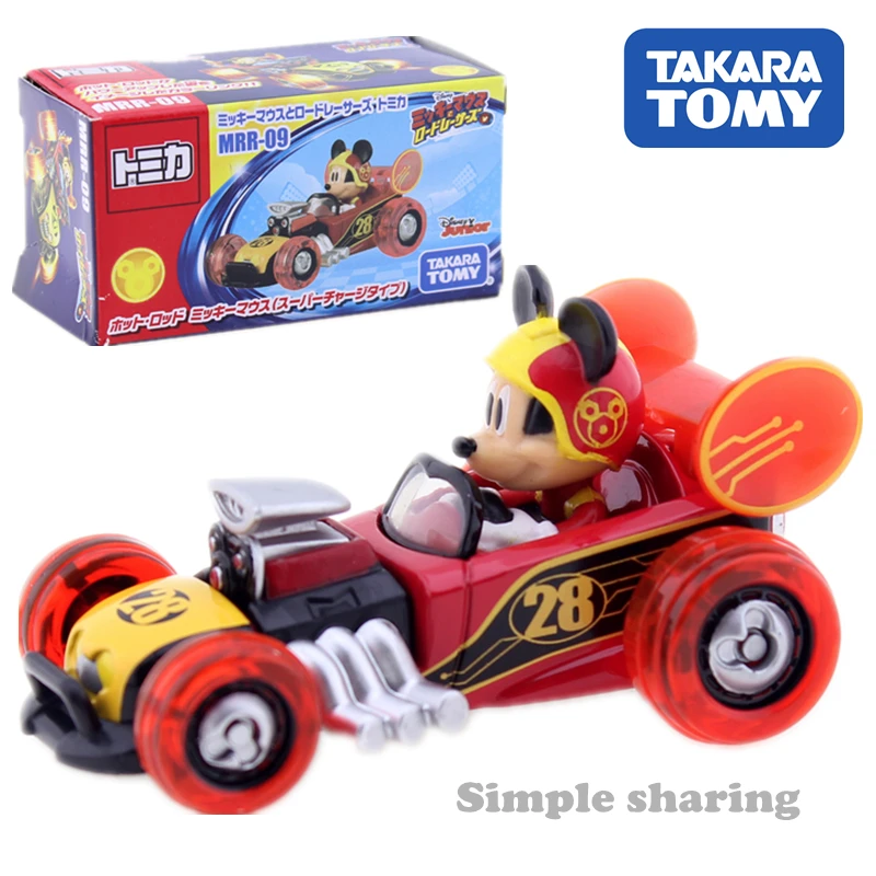 Takara Tomy Tomica Disney Микки Маус и Road Racers MRR 09 горячий стержень мотор автомобиль литая