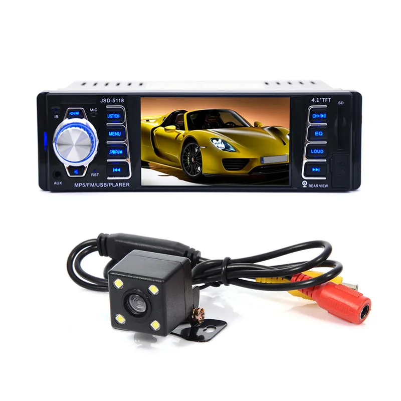 4 1 дюймов HD TFT DIN Авторадио Bluetooth автомобиля радио звуковых систем головное