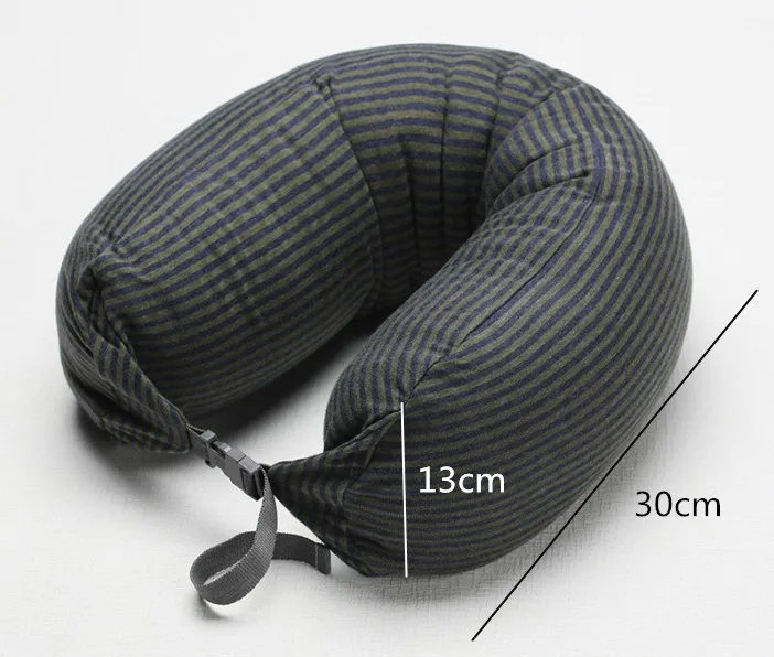 U образная портативная подушка для шеи латексный Наполнитель из частиц складной