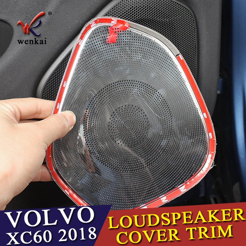 Для Volvo XC60 2018 автомобильный Стайлинг интерьер аудио динамик дверь
