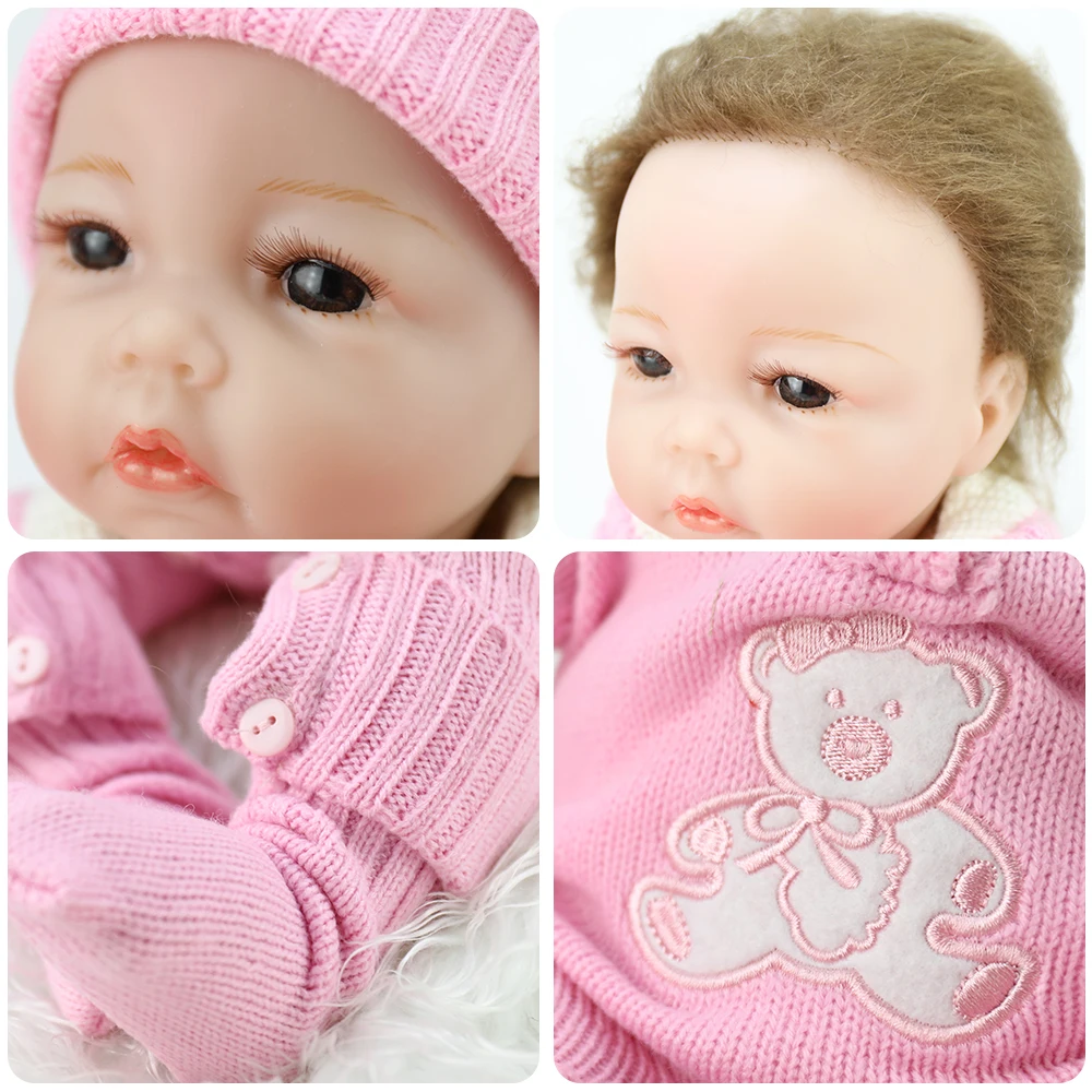 Кукла реборн 55 см мягкие силиконовые куклы для девочек bebek reborn munecas ребенок