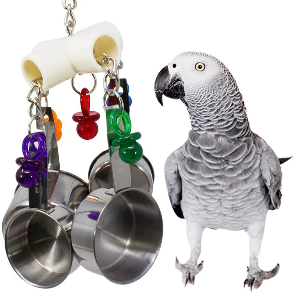 Аксессуары домашние попугаи жевательные игрушки для попугая струны красочные