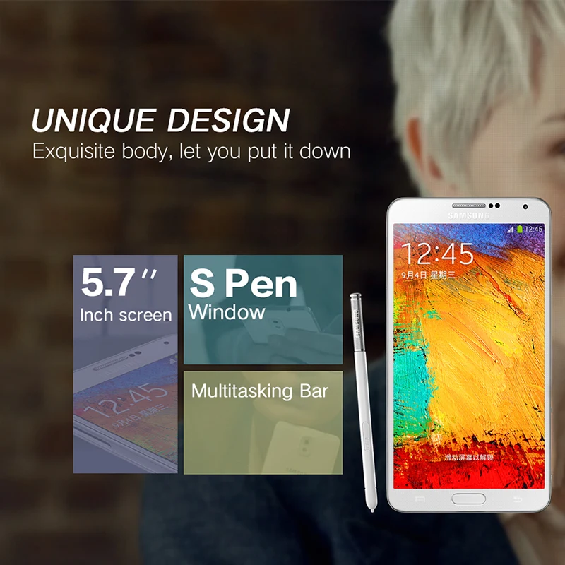 100% оригинальная ручка Samsung Note3 Active Stylus S Pen Galaxy Note 3 N900 N9006 N9005 N9000 для сенсорного
