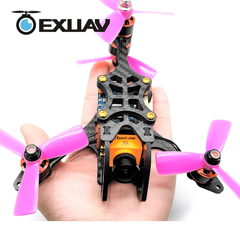 Exuav Y120S 120 мм Колесная база FPV Racing Drone Y4 TYPE дизайн углеродного волокна рамка flytower