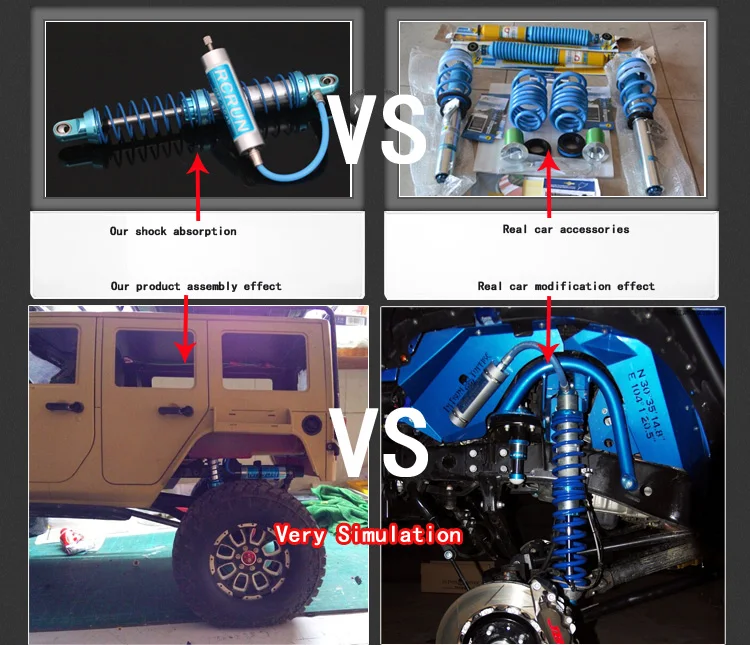 OK98002BL 123 мм Rc Гусеничный внедорожник пиггибэк масляный шок для RC4WDX4|rc crawler|rc crawler