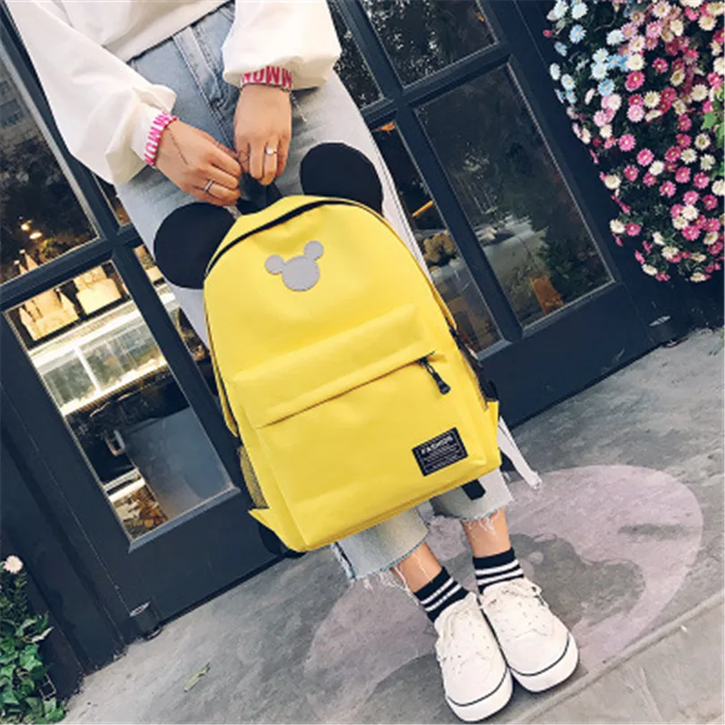 Диснейский рюкзак с Микки Маусом и Минни для мальчиков девочек детский школьный