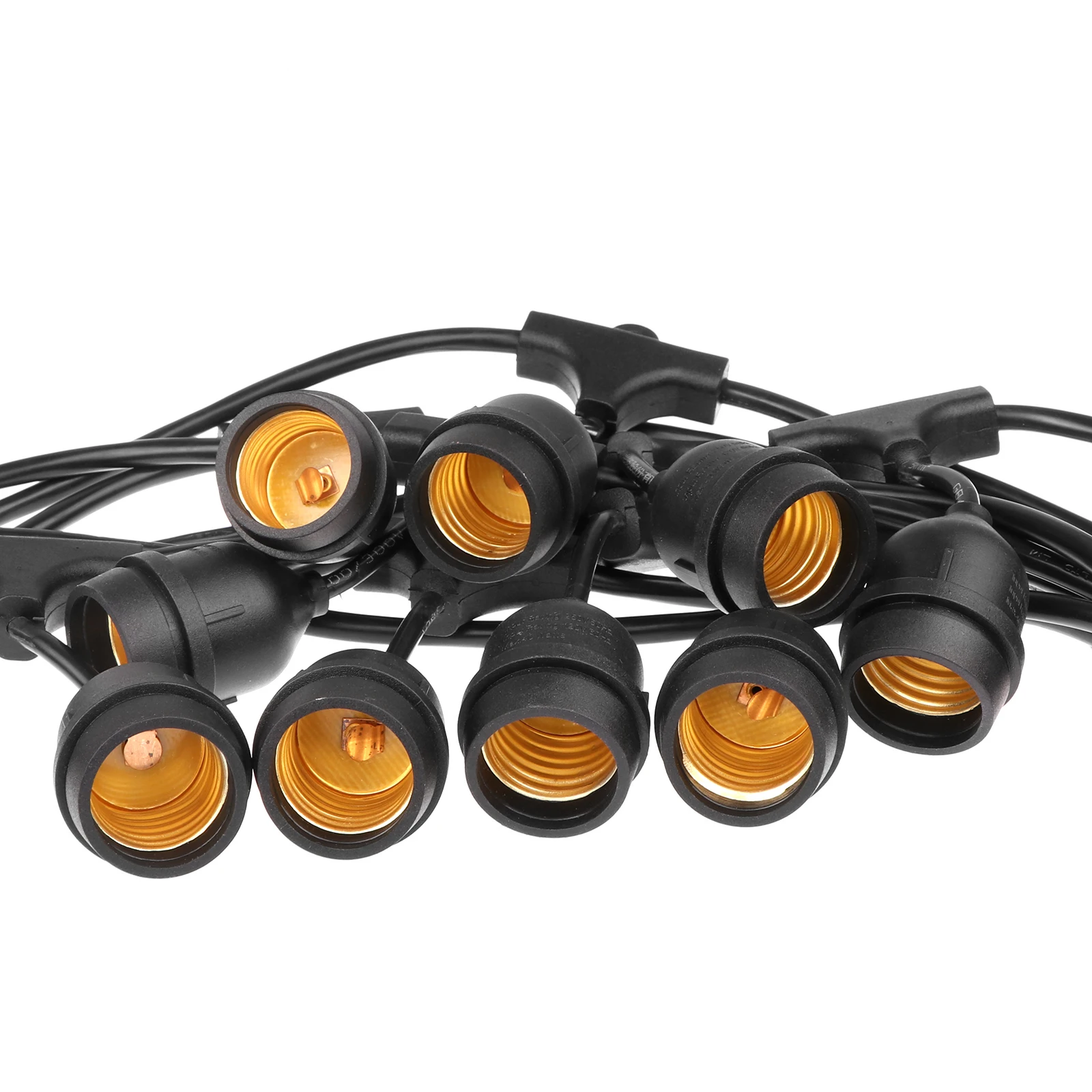 9LED Waterproof E27 String Lights Indoor/Outdoor Street Garden Patio Backyard Holiday String Lights EU Christmas Decoration