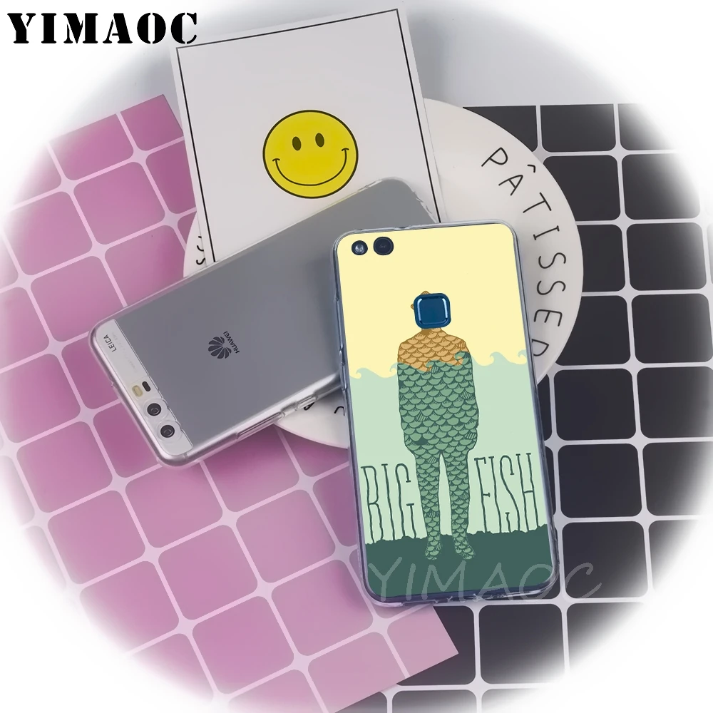 YIMAOC Big Fish Soft TPU Cover for Huawei Honor 6A 7X 7A Pro 8C Mate 10 Note 9 Lite Y6 Y9 Y7 Prime 2018 Cases |