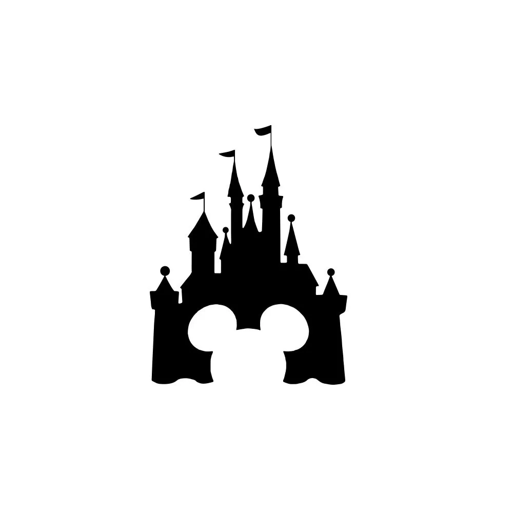 

Cartoon Wall Decal Castle mouse PVC Art Wall Sticker Girls Boys Room Decoration Nursery Bedroom Decals
