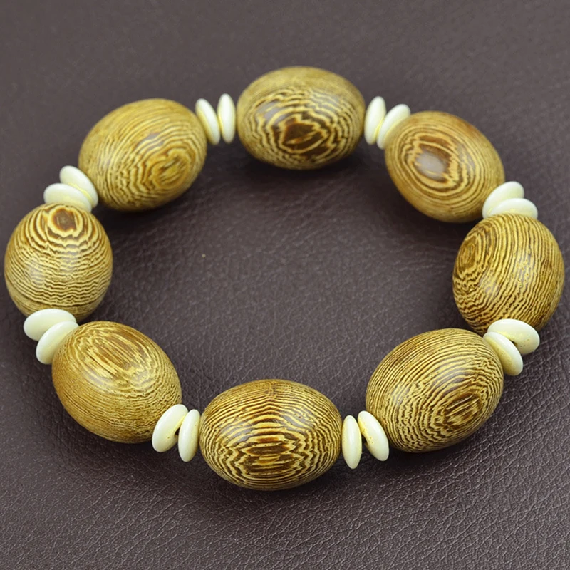 JoursNeige Аутентичные куриные крылья деревянные браслеты Bean beads Браслеты бусины