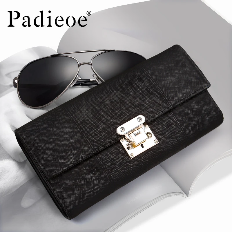 Padieoe высокое качество женские клатчи вечерняя сумочка длинный женский кошелек