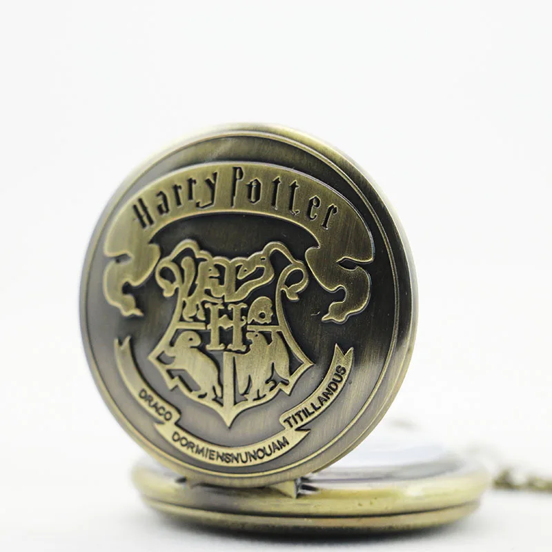 Гарри Поттер Хогвартс Школа Магии Мемориал Ретро Карманные Часы Ожерелье &