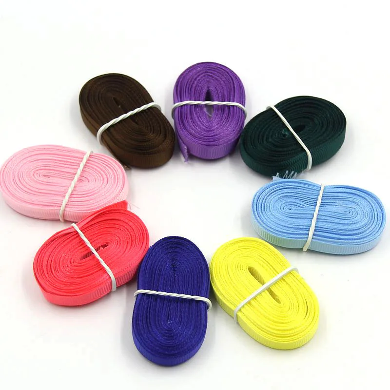 Цветная ребристая лента 6 мм x 4 м Корсажная Лента Упаковочная для ювелирных