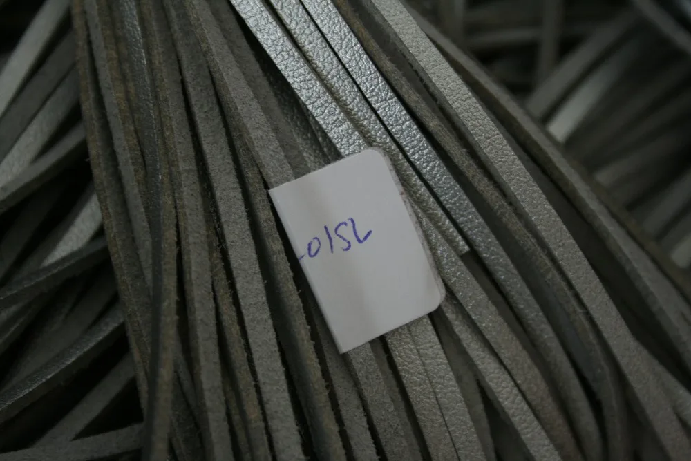 Лидер продаж серебристая плоская веревка из искусственной замши 3 мм 1 м