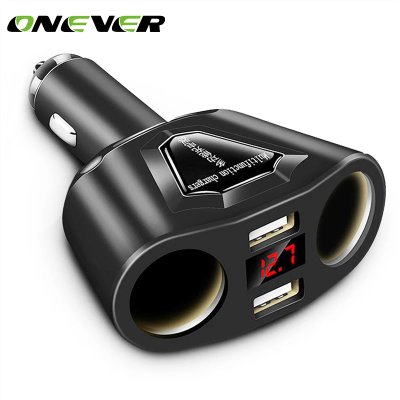 Автомобильное зарядное устройство Onever с двумя USB портами 120 А|charger charger|charger with