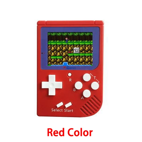 Red Перезаряжаемая мини ретро портативная игровая консоль 8 бит 2,5 дюймов lcd цветной видео игровой плеер встроенный литиевый аккумулятор - Цвет: Red