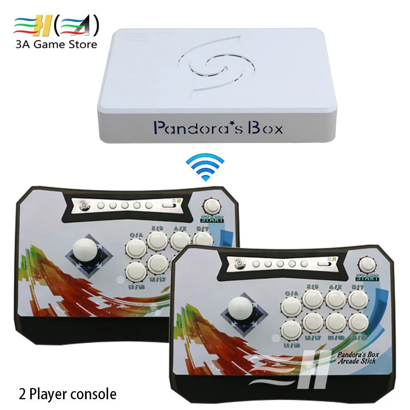 Pandora's Box 6 1300 в 1 беспроводной игровой контроллер 2 плеера черный/зеленый/красный/синий цвета консоль джойстик аркадные игры; USB HDMI VGA
