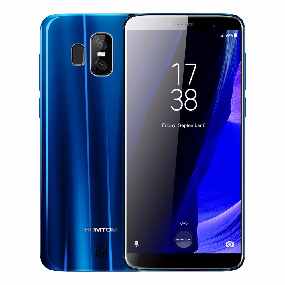 HOMTOM S7 5 &quotHD 18:9 назад двойной 13 + 2 Мп Смартфон Android 7 MTK6737 4 ядра 3g Оперативная память