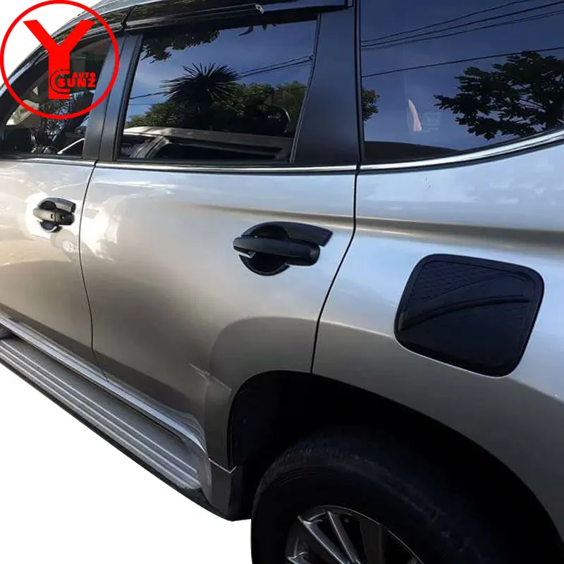 Черный комплект крышка для MITSUBISHI Montero PAJERO SPORT Shogun аксессуары для стайлинга автомобилей светильник крышка YCSUNZ