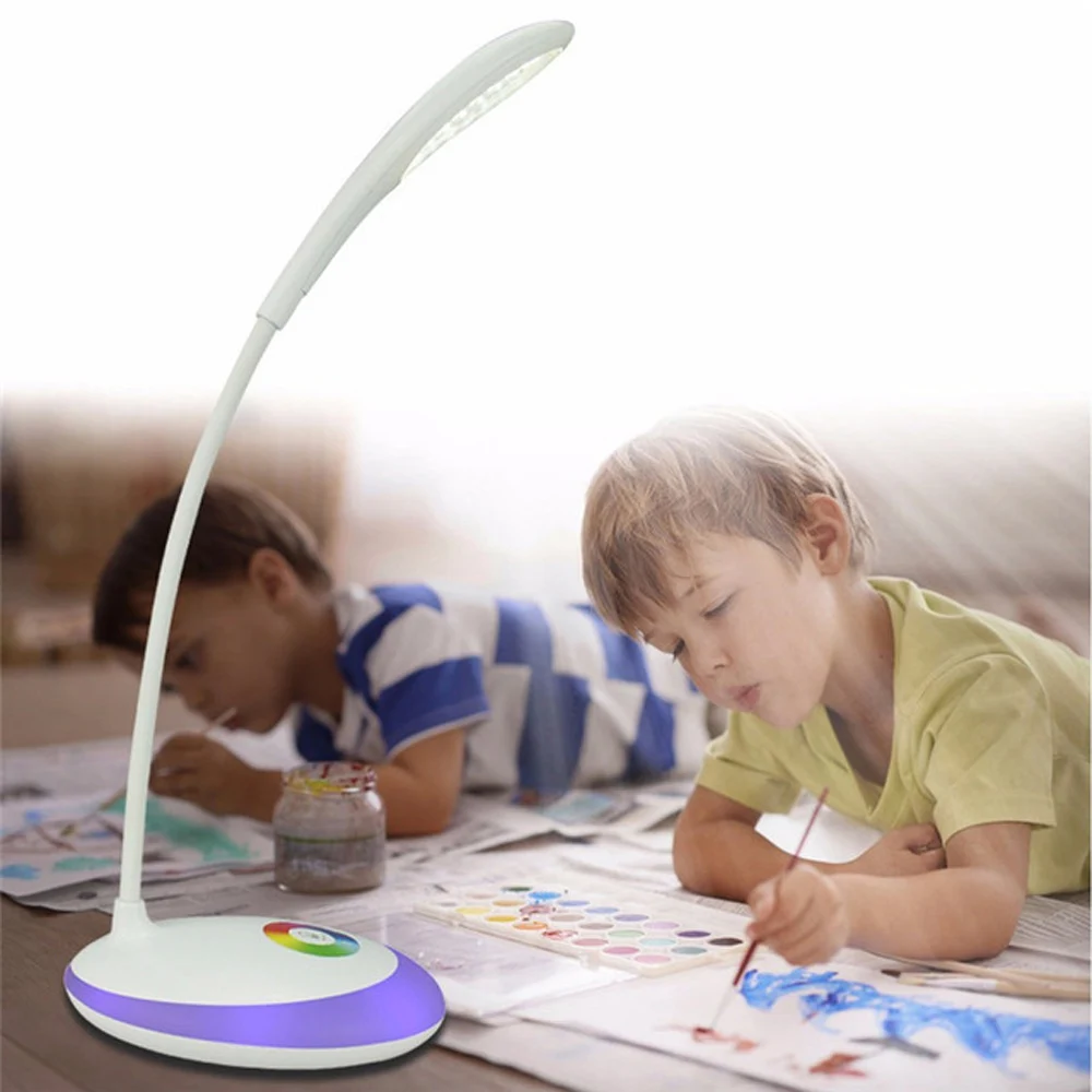 

JIAWEN Unlimited Dimming Desk Lamp Multi-color Night Light for Kids Bedroom Gadgets Eye Protection Touch Reading Light
