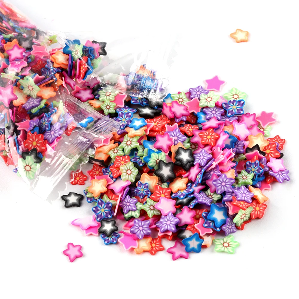 1 сумка для дизайна ногтей 3D фрукты перо цветы смешанные цвета DIY украшения