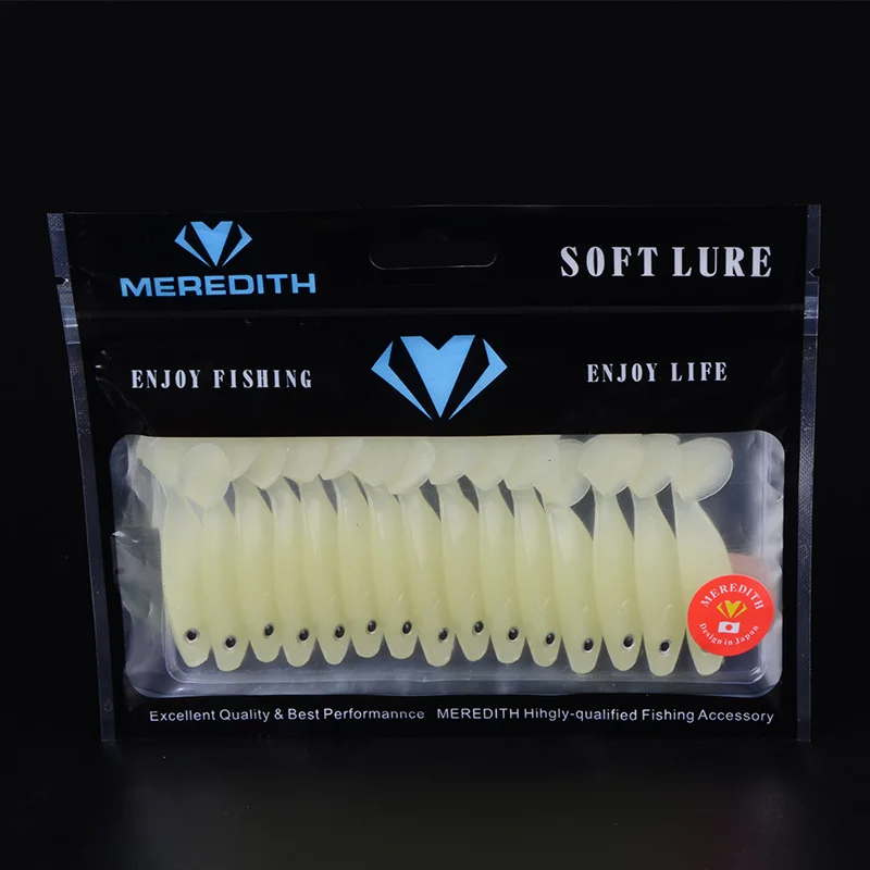 Популярный магазин розничной продажи MEREDITH JX53-05 15шт 55мм 2г мягкие приманки для