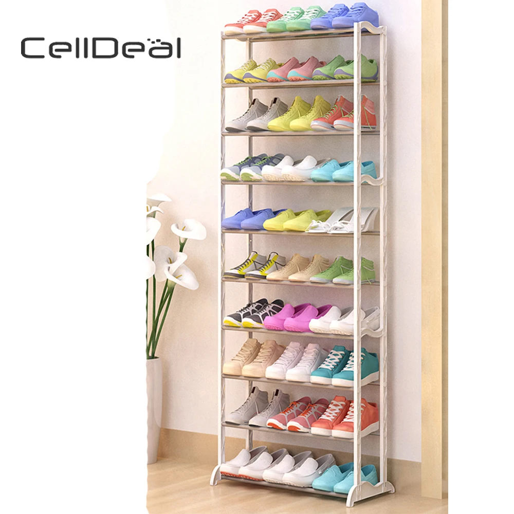 CellDeal, 10 ярусов, 10/30 пар, обувь на каблуках, стойка для хранения обуви, подставка, полка для обуви, органайзер для обуви, шкаф для обуви, Sapateira, Органайзер