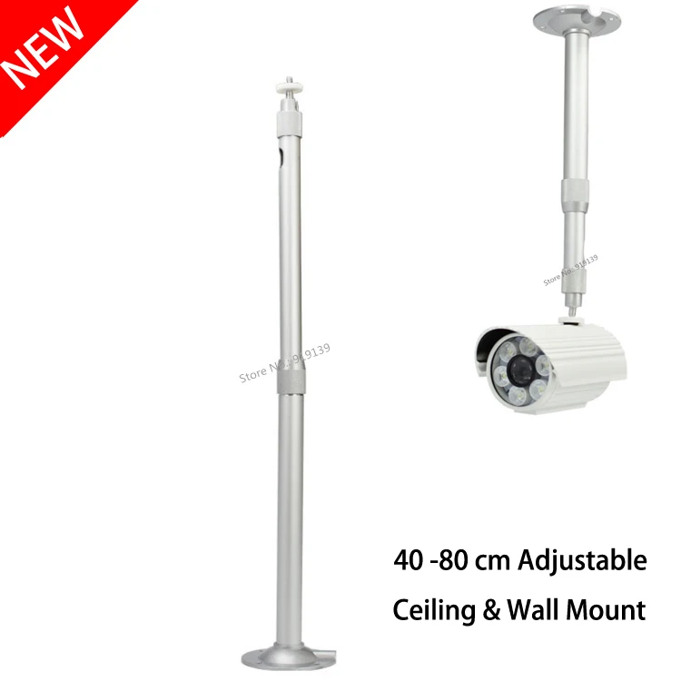 Aluminum Silver Ceiling Mount 40-80cm Expansion Wall Bracket For UNIC Excelvan XGIMI JMGO YG400 YG300 DLP Projector CCTV Camera
