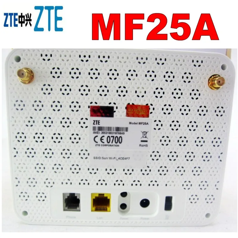 100 шт. ZTE MF25A мощный Wi Fi роутер HSPA + 21 6 м Sim карта ADSL(3 в 1)|3G/4G роутеры| |