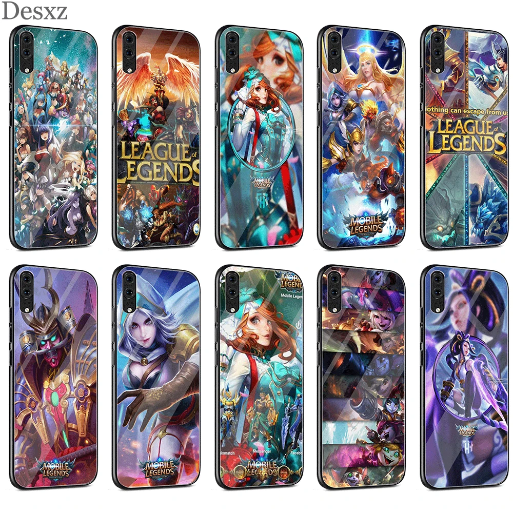 Стеклянный чехол из ТПУ League Of Legends для Huawei P30 P10 P20 P Smart Mate 10 20 Lite Pro Y6 Y9 Honor 7A