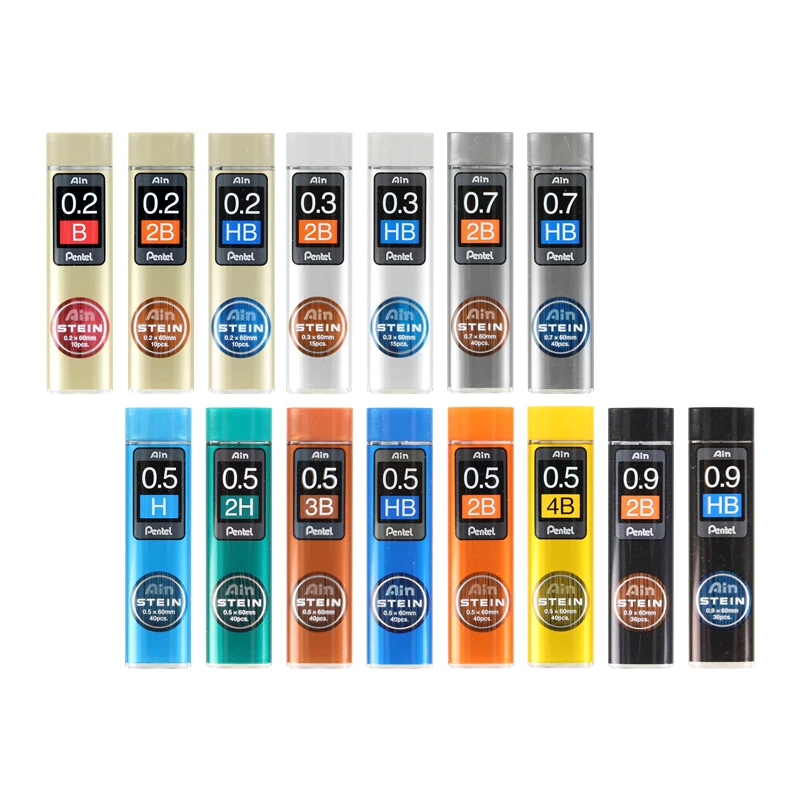 Силиконовый карандаш Pentel Stein 0 3 мм 2B/B/HB/H для механического карандаша