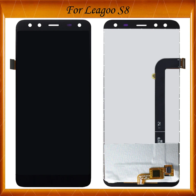 100% хорошо работает для Leagoo S8 ЖК дисплей + дигитайзер сенсорного экрана запасные