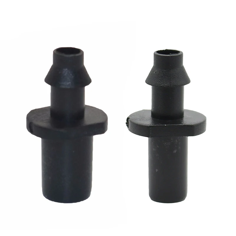 

6 mm/7.5 mm Single Barb Straight Connector Water Quick Coupling Pipe Connector Plastic for Garden Irrigation 1/4" Hose 50 Pcs