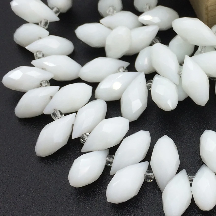 Модные аксессуары синий зеленый белый DIY Стекло 6*12 мм 90 шт. Teardrop водослива