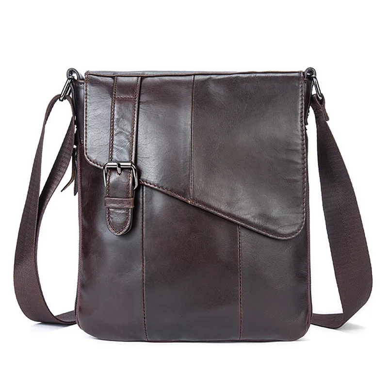 TIANHOO Genuine Leather messenger man bag small zipper cowwide layer luxury handbags men bags designer |