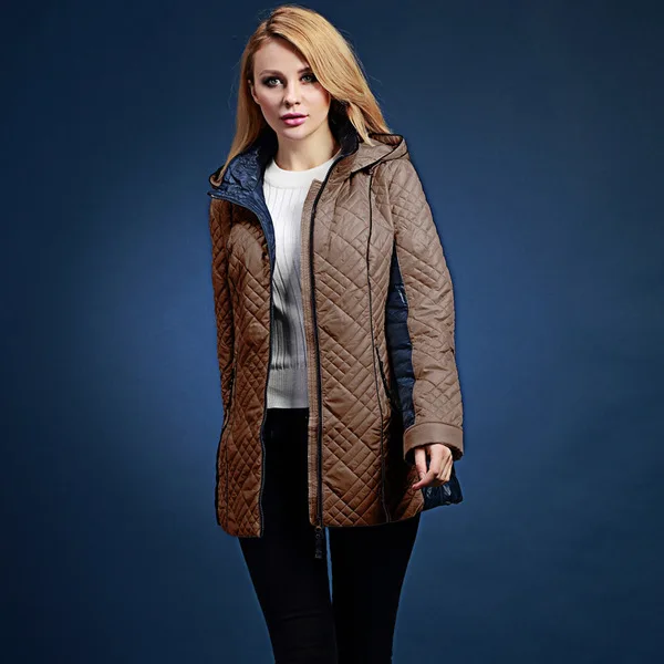 2017 Весна новое поступление куртка с коттоновой подкладкой женские средние и