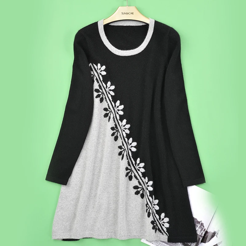 Женский модный базовый свитер длинный кашемировый облегающие однотонные