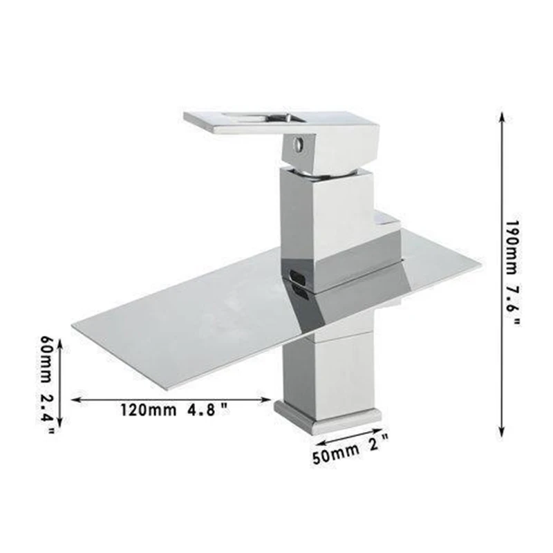 KEMAIDI Bathroom LED Light Waterfall Chrome Deck Mounted Single Handle Wash Basin Sink Torneira Faucet Mixer Tap | Обустройство дома