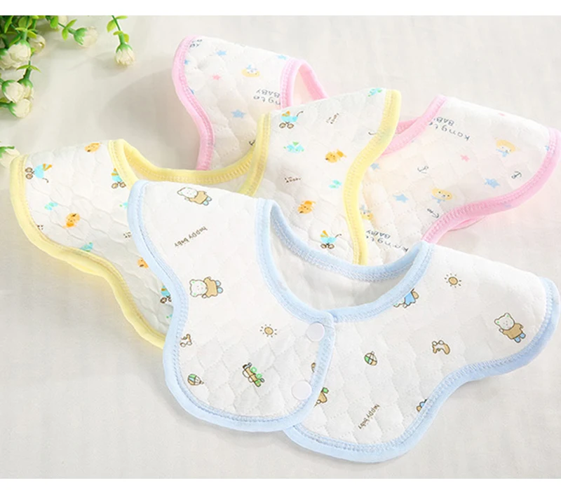 Детские нагрудники хлопковые и Слюнявчики тканевый слюнявчик мультяшный