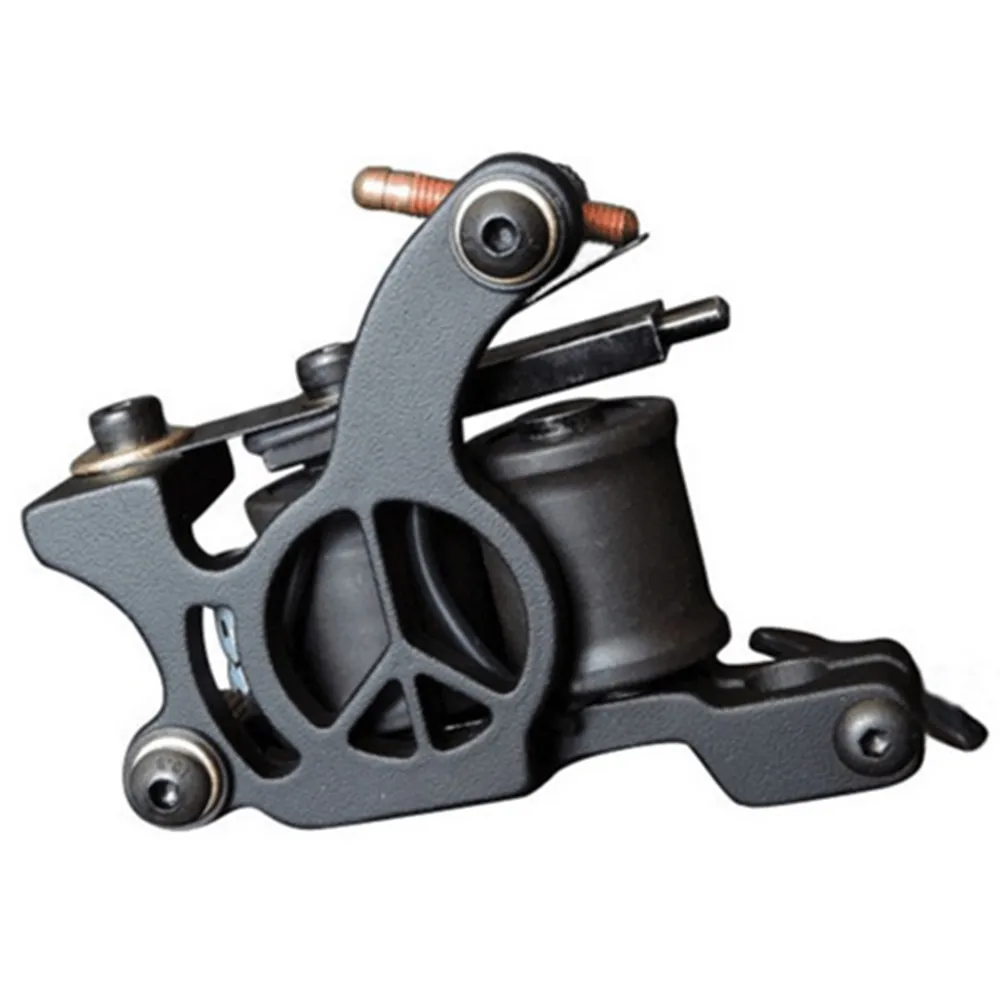 Tattoo Coil Machine Горячие Продажи Проволока резки 10 обмоток татуировки машина для вкладышей и шейдеров черный цвет железа татуировки Поставки - Цвет: Tattoo Coil Machine