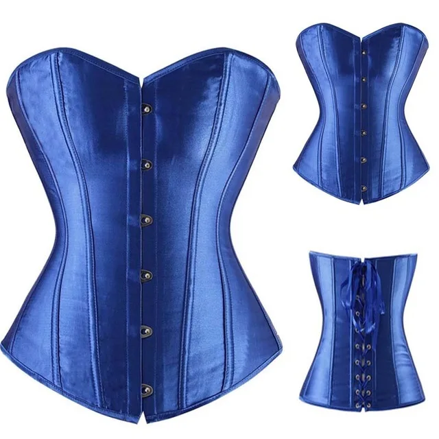 Сексуальный корсет со шнуровкой на талии для похудения сатиновые корсеты и