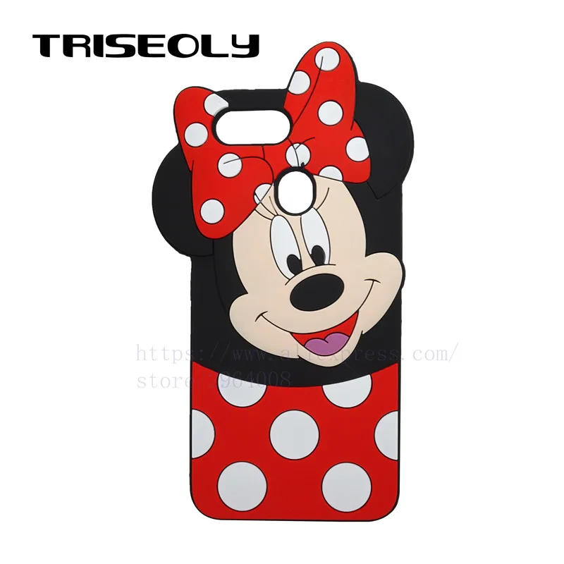 TRISEOLY для Oppo Realme 2 Чехол Силиконовый 3D мультфильм Милая мышь чехол телефона задний