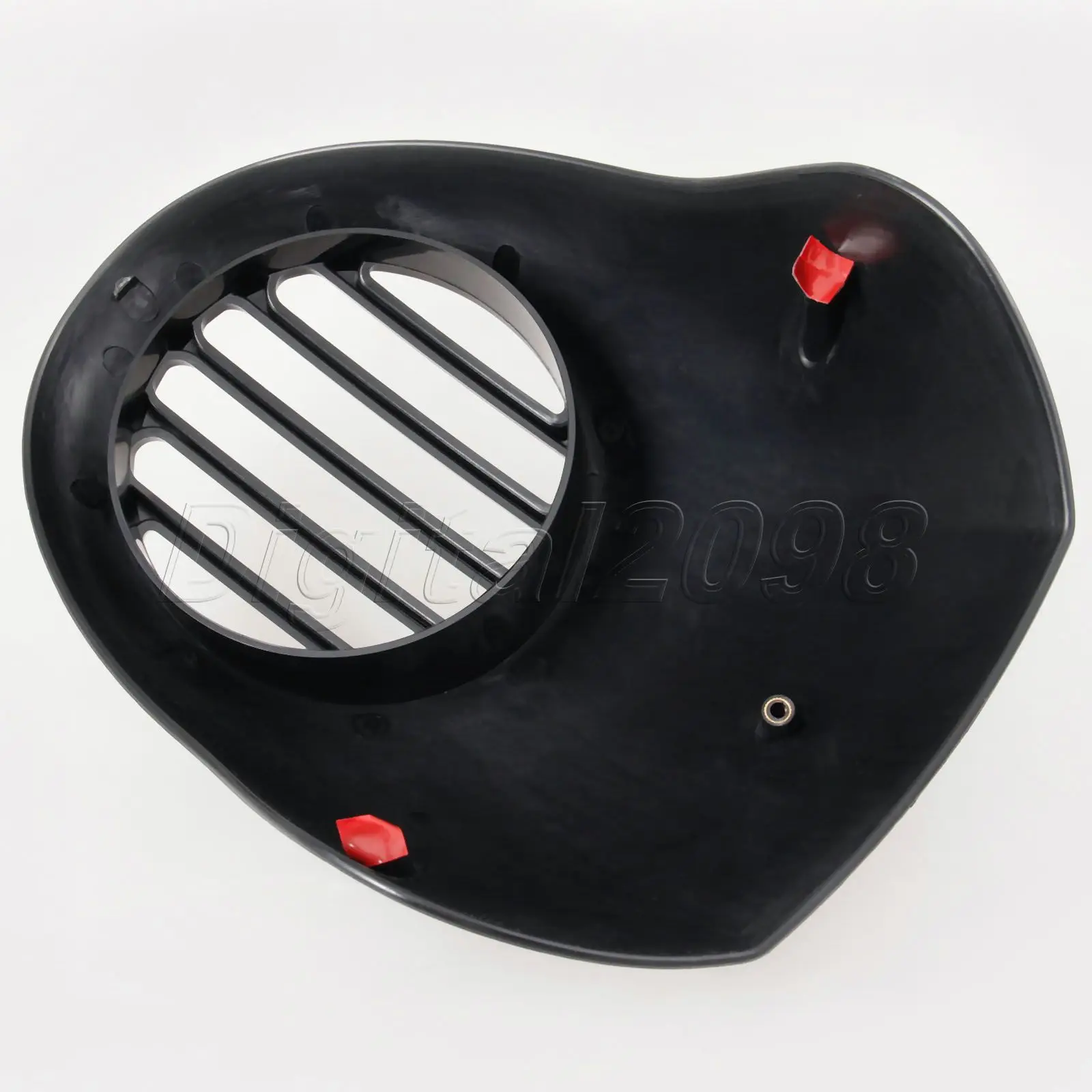 Yetaha передний хомут гриль фара обтекатель Маска глянцевый черный Вилка Крепление